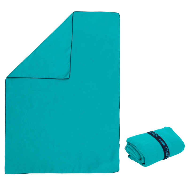 Ultra compact microfibre towel size M 60 x 80 cm - Blue