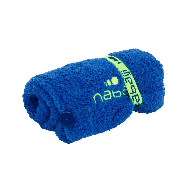 Serviette microfibre douce cheveux bleu