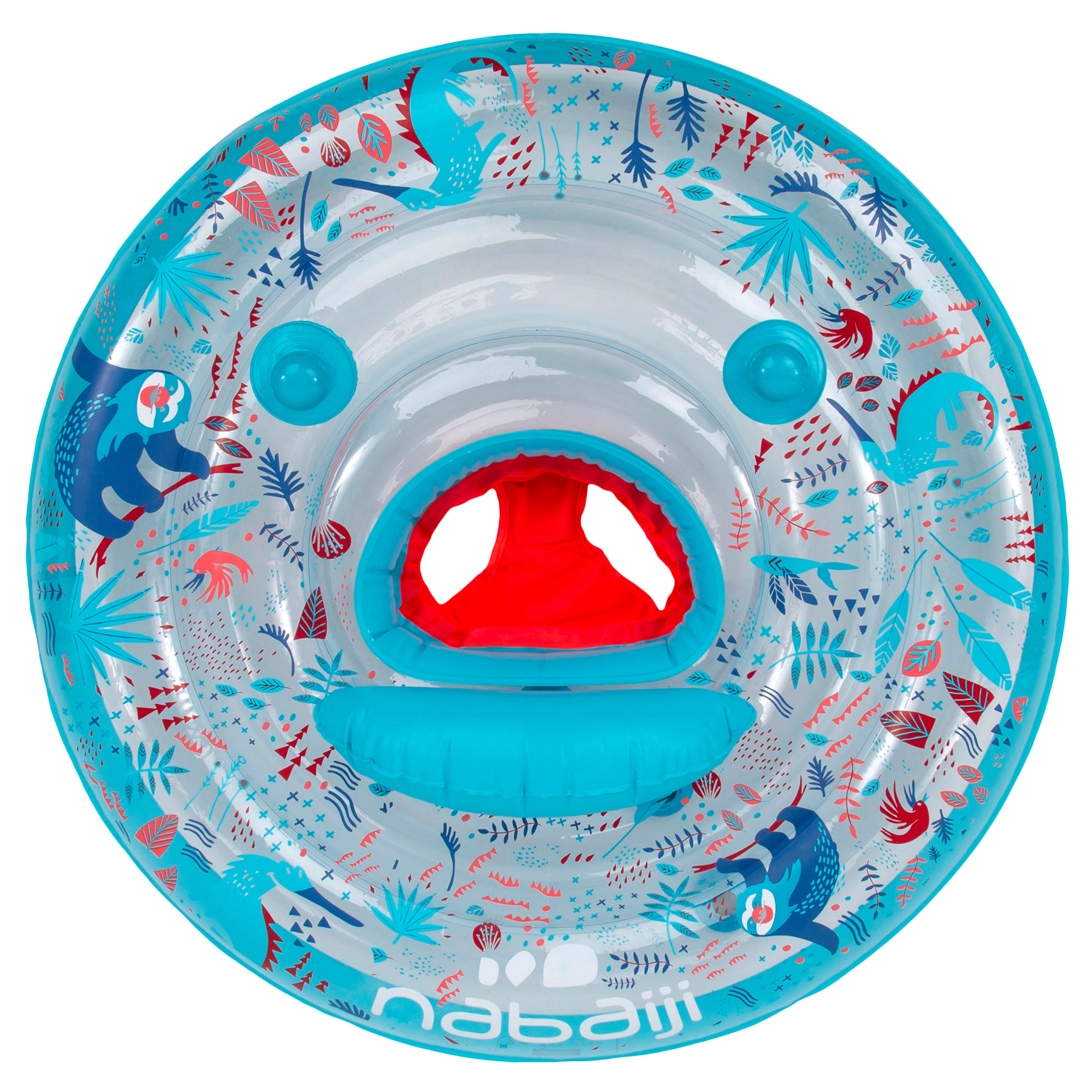Baby Inflatable Pool Ring with Seat and Handles - EVOL Transparent - NABAIJI