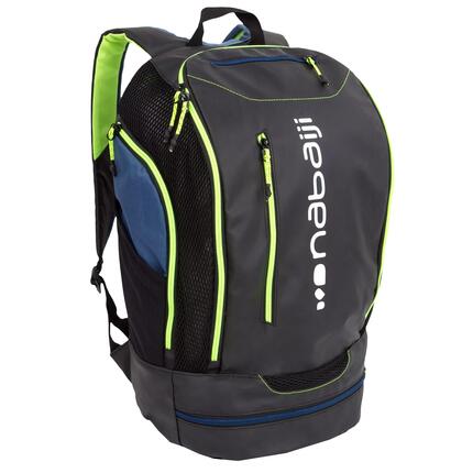Sac a dos natation 27 litres 900 noir jaune