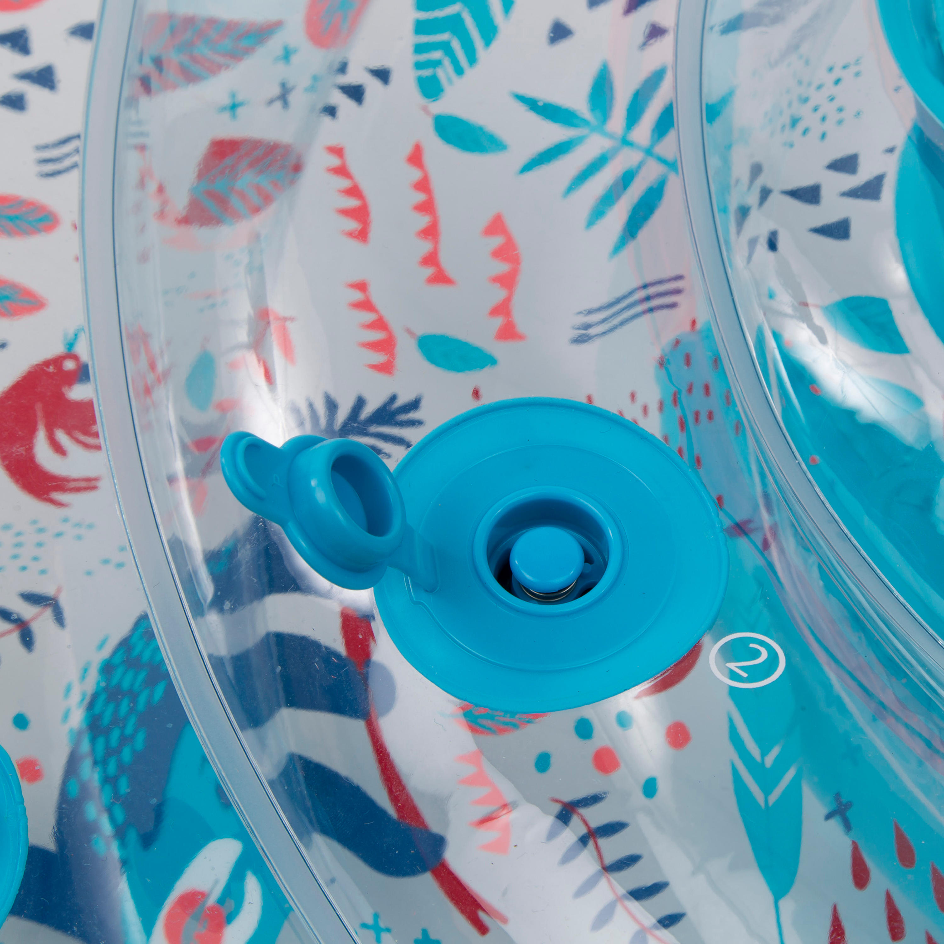 Bouée de piscine gonflable avec siège et poignées pour bébé - EVOL transparente - NABAIJI