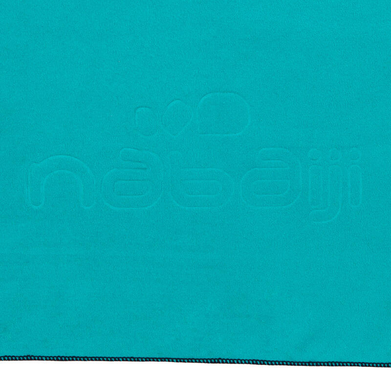 Serviette de bain microfibre bleu taille M 60 x 80 cm