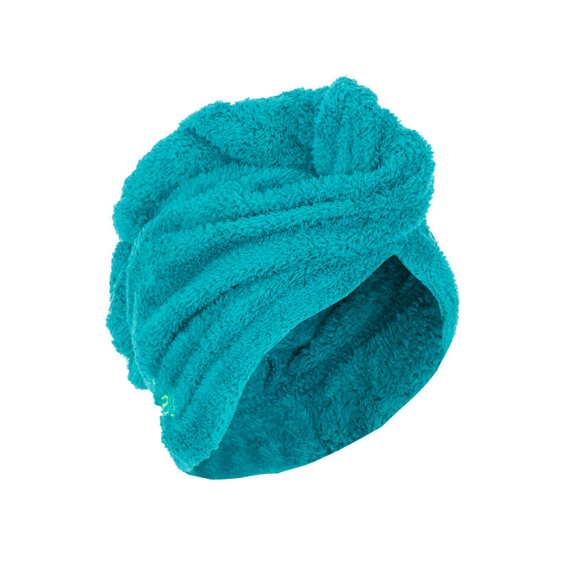 Serviette microfibre douce cheveux bleu