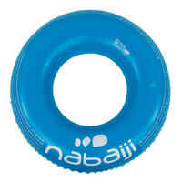 Large 92 cm inflatable printed pool ring with comfort grips