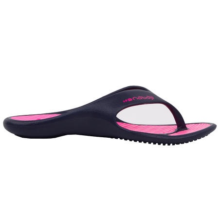 Women’s Pool Flip-Flops Tonga 500 - Lay Blue Pink