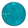 Fuß-Handtuch weich Mikrofaser zweiseitig 60 cm Durchmesser blau 