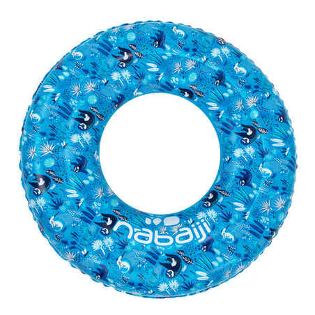 عوامة سباحة قابلة للنفخ للأطفال من 6-9 سنوات 65 سم- أزرق مطبوع