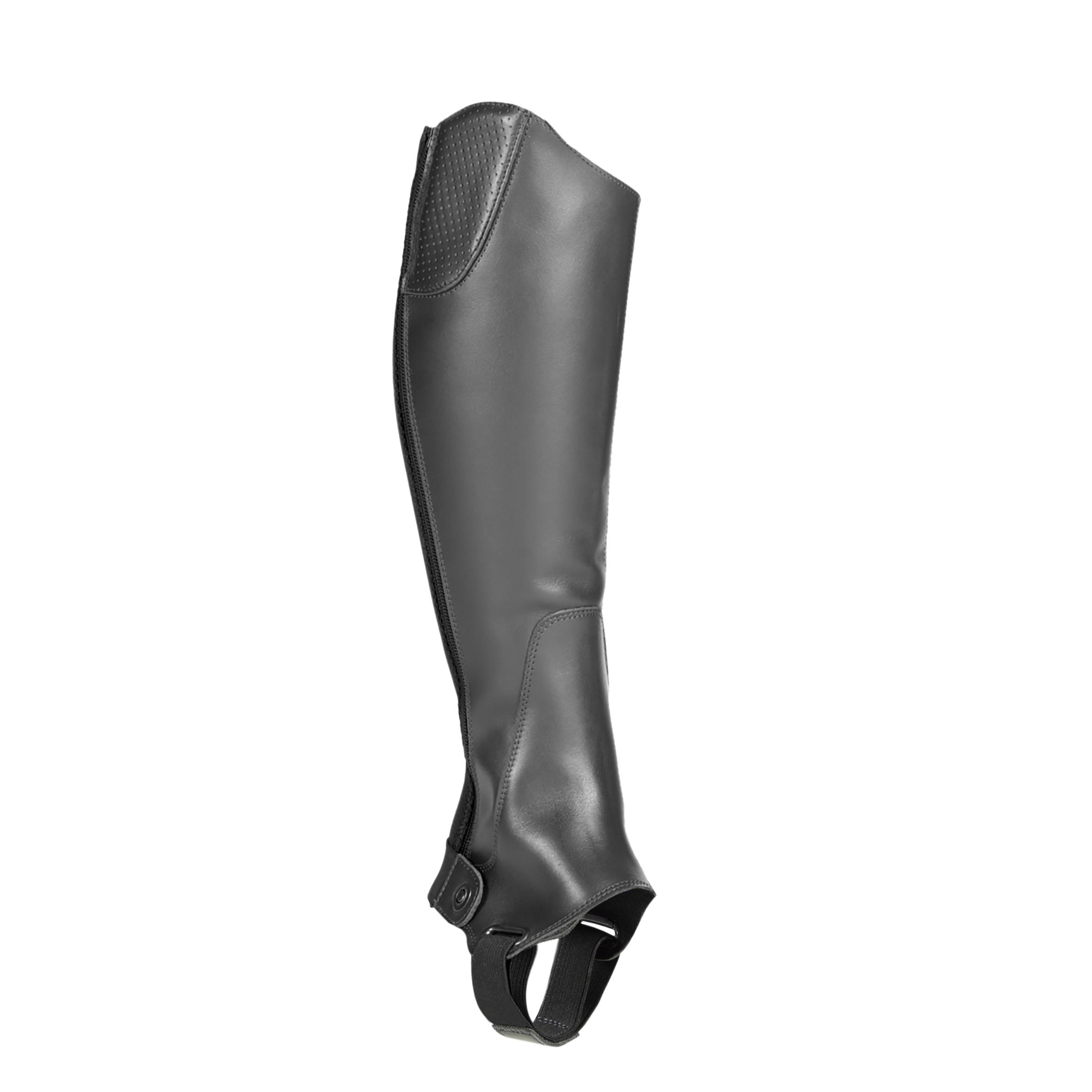 Fouganza Chaps 560 Leder Erwachsene schwarz
