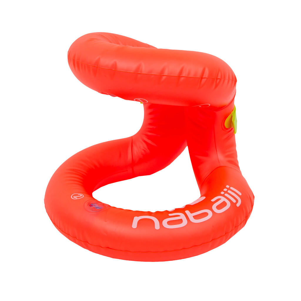 Nacken-Schwimmweste aufblasbar Kinder 18–30 kg - orange