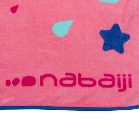Handduk med huva Baby rosa enhörning