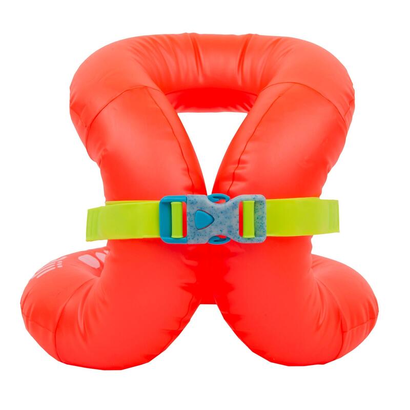 Nacken-Schwimmweste aufblasbar Kinder 19–30 kg orange