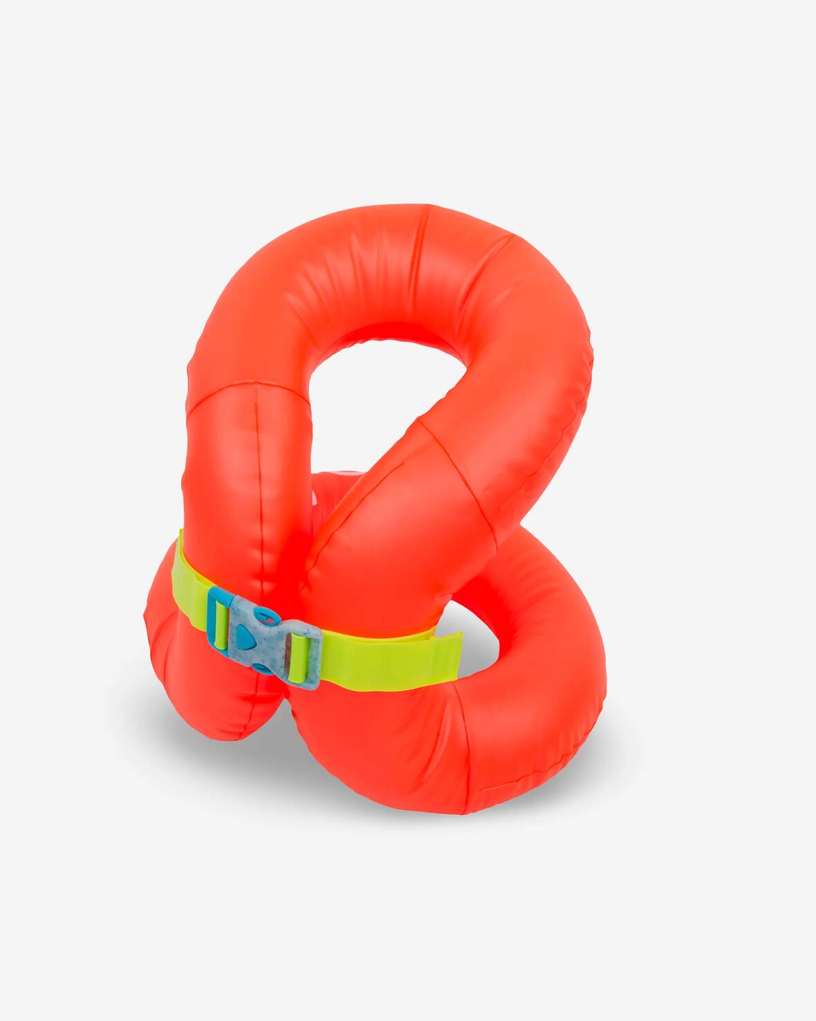 GILET DE NATATION GONFLABLE ORANGE 18-30 KG