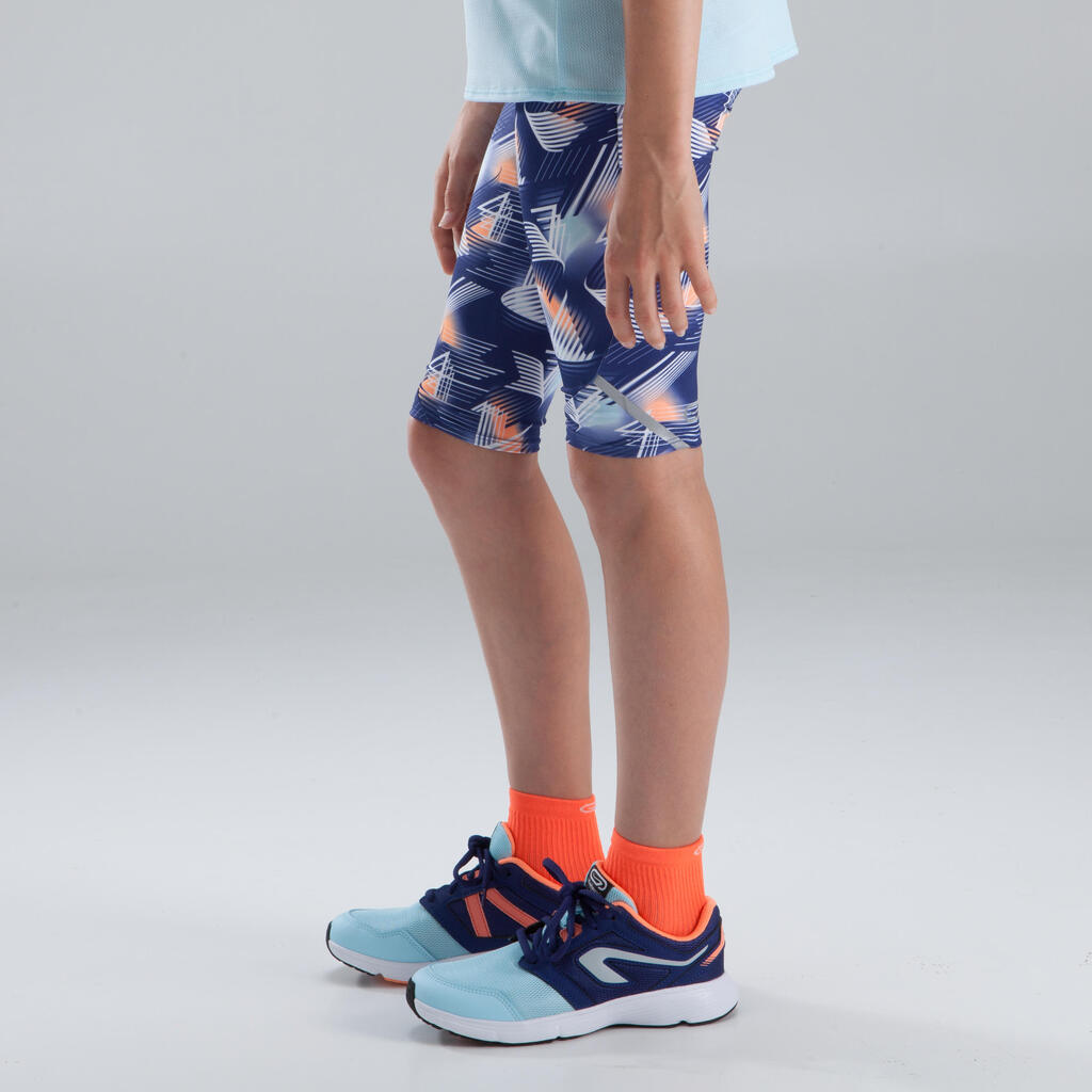 Run Dry children's athletics cropped bottoms - blue print