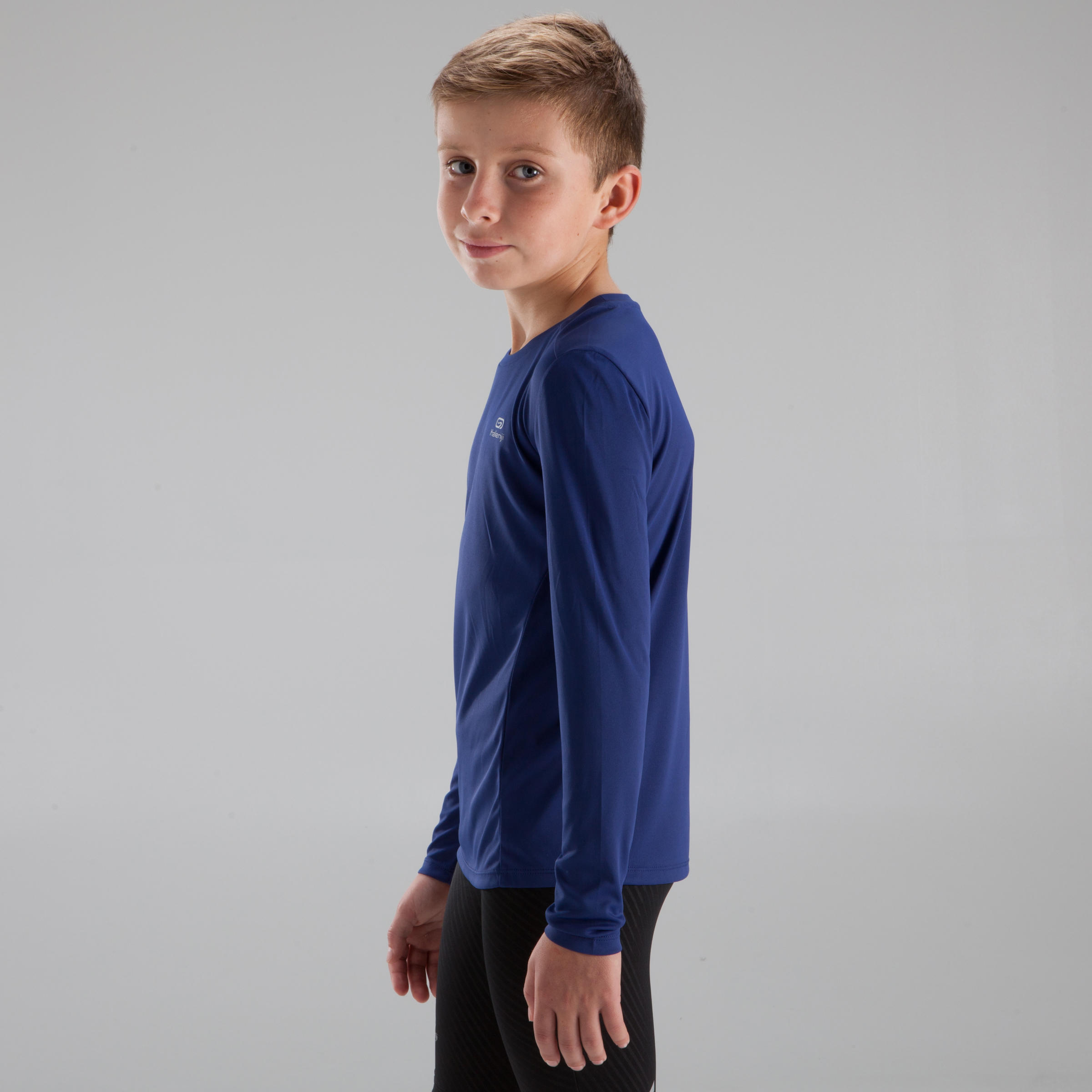 

Sun Protect children's athletics long-sleeved T-shirt dark blue