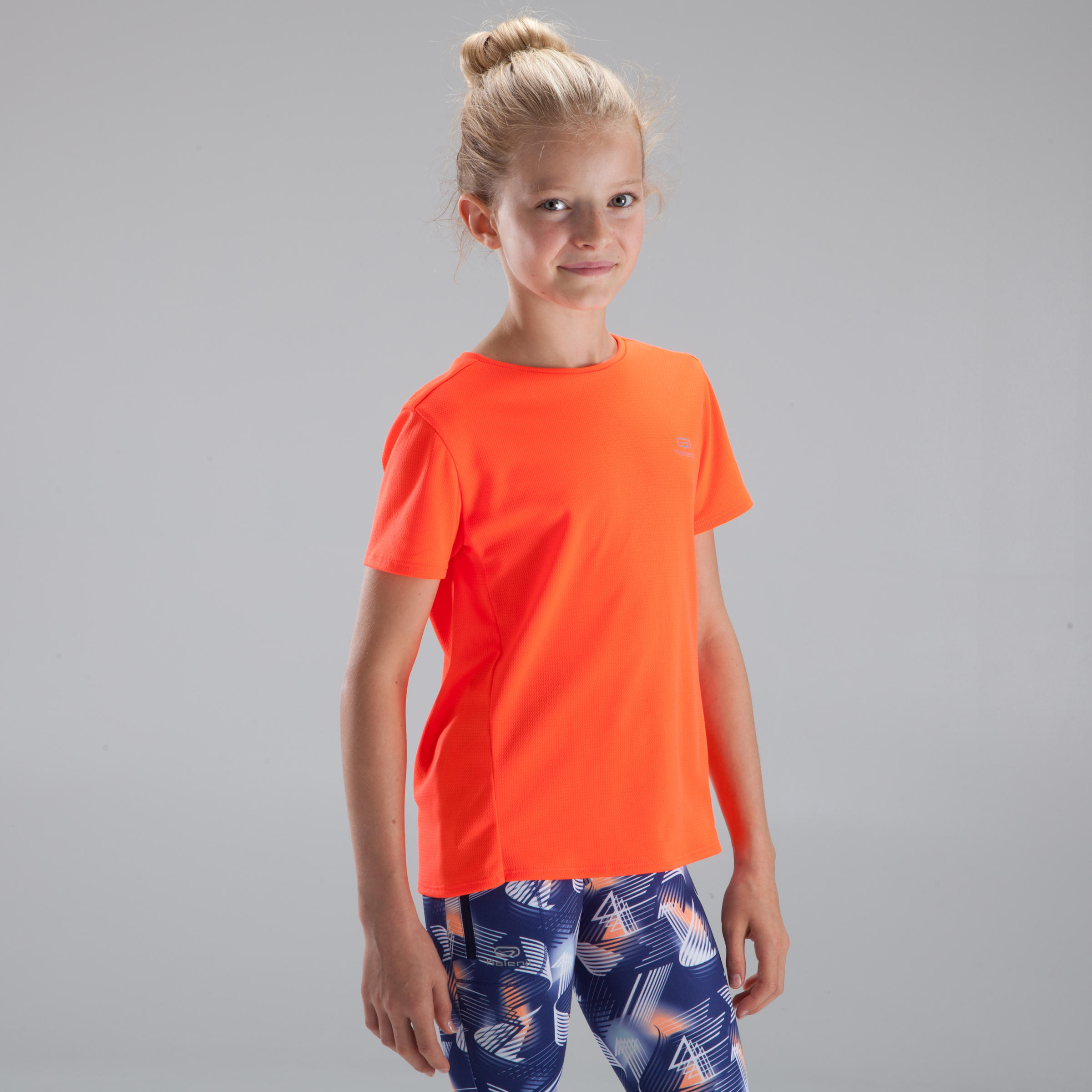 

Run Dry children's athletics T-shirt neon red