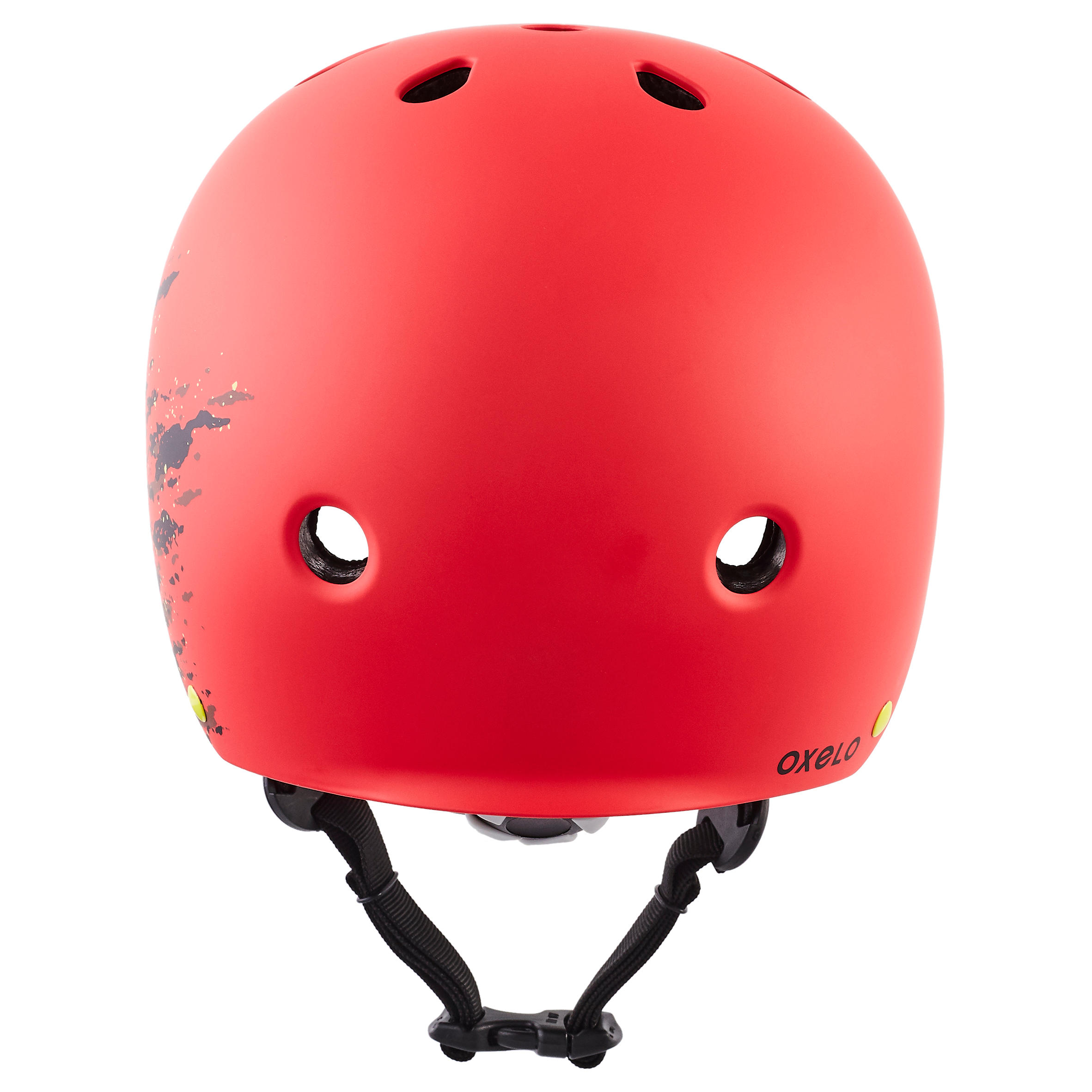 Шлем для катания на скейтборде, самокате или роликах красный PLAY 7 OXELO