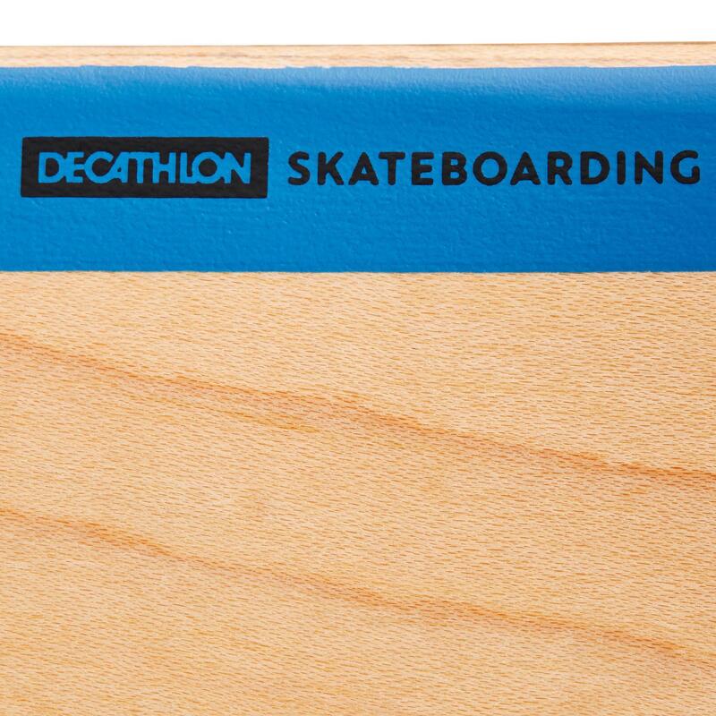 Skateboardová deska z javoru DK100 8,25" přírodní a modrá 