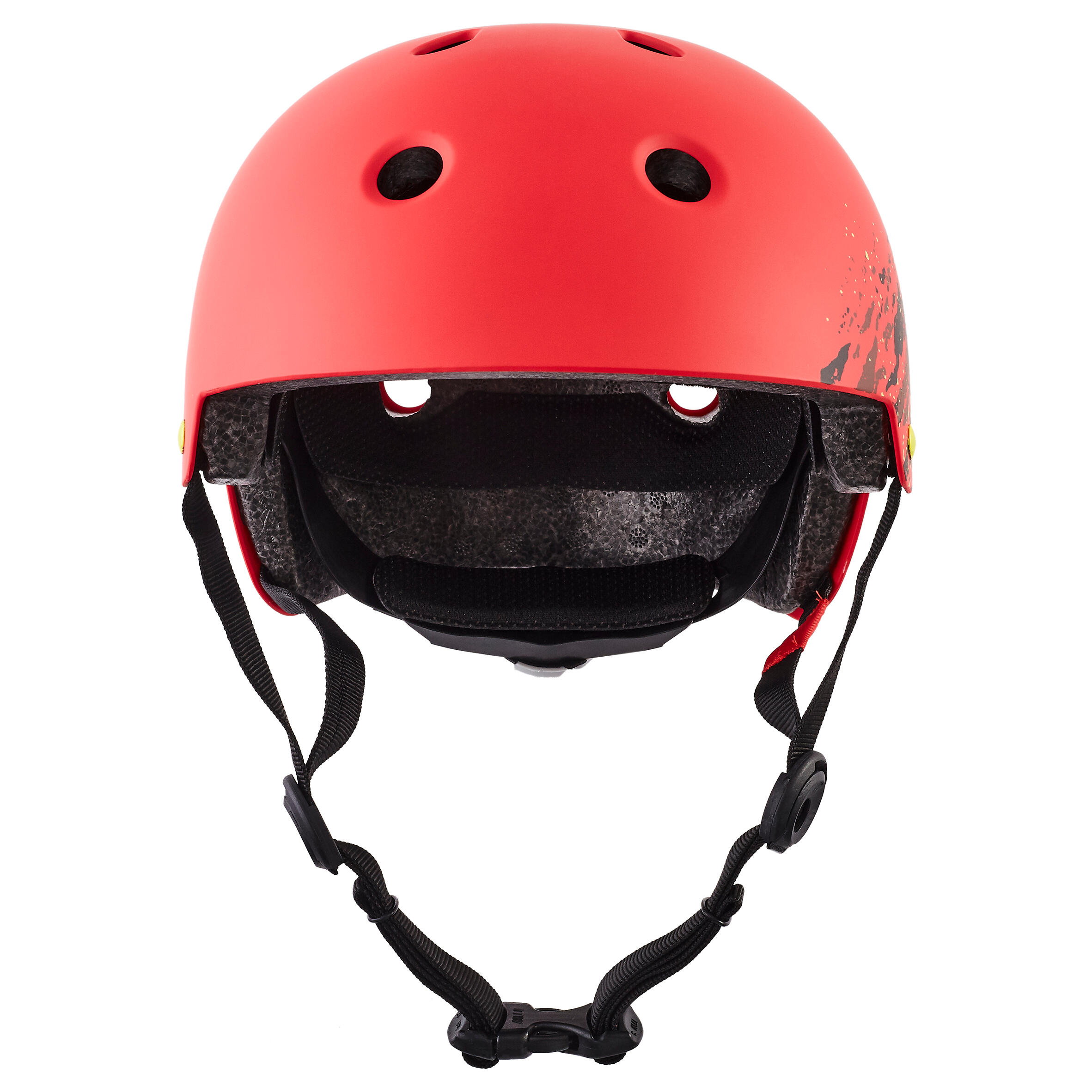 Шлем для катания на скейтборде, самокате или роликах красный PLAY 7 OXELO