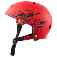 Casque roller skateboard trottinette PLAY 7 rouge