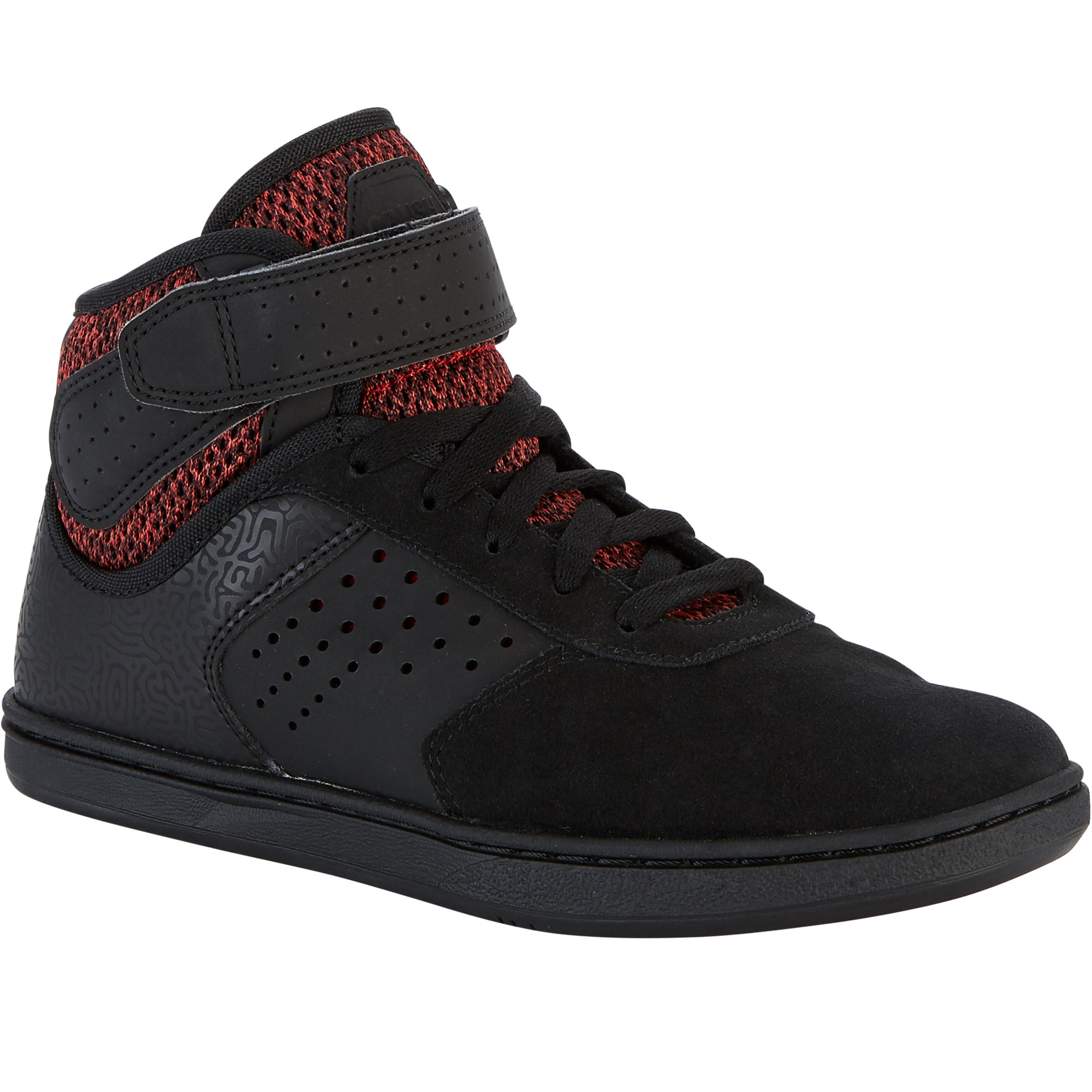 Islas del pacifico sorpresa la carretera Zapatillas caña alta skateboard júnior CRUSH 520 negro y rojo