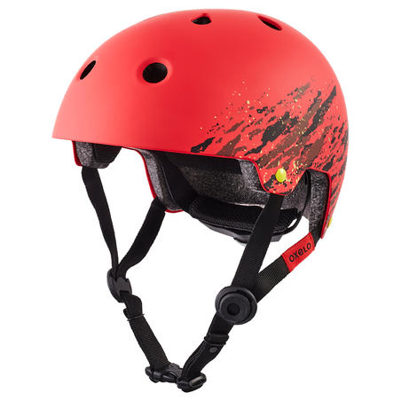 Play 7 Full Inline Skating, Skateboarding, Scootering and Cycling Helmet - Red