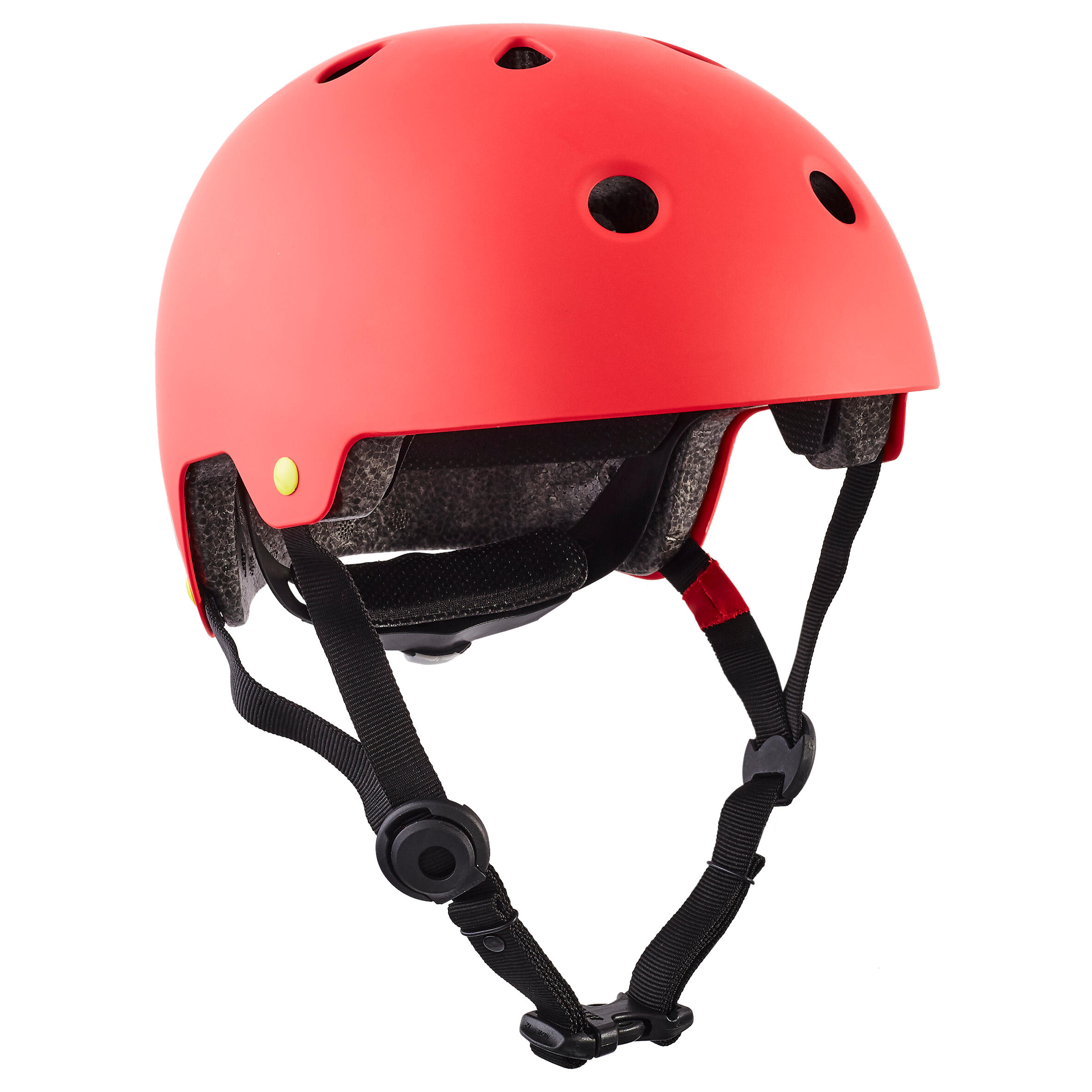 Casque roller skateboard trottinette PLAY 7 rouge Decathlon