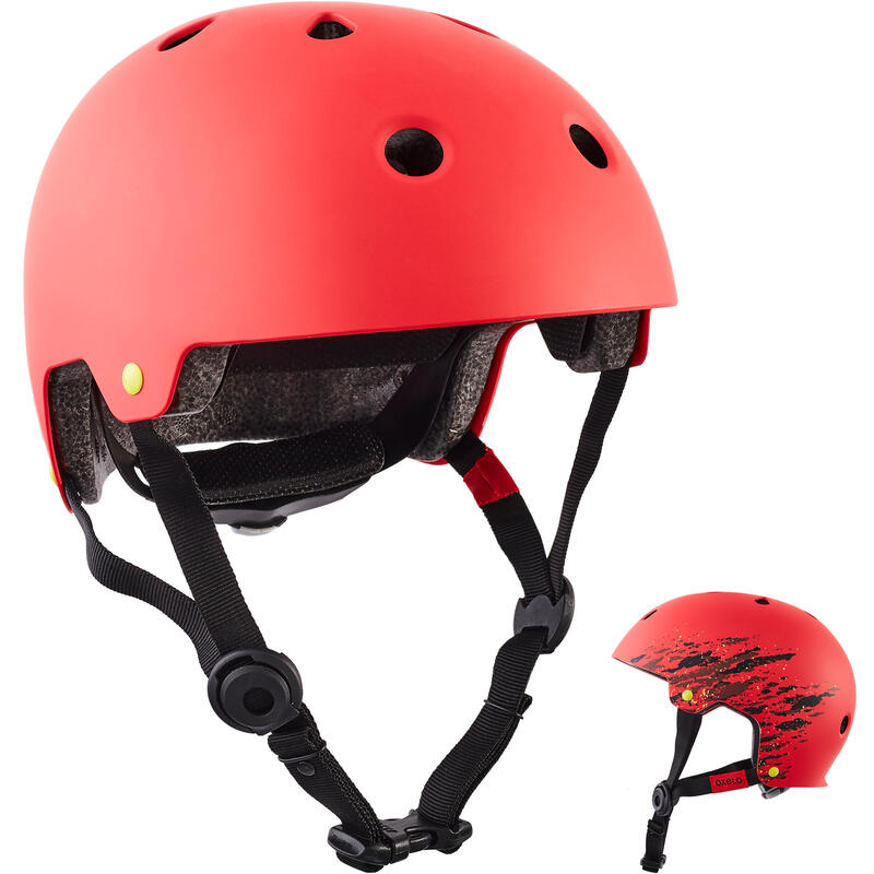 Casque patins à roulettes, planche à roulettes, trottinette PLAY 7 FULL rouge Casque patins à roulettes, planche à roulettes, trottinette PLAY 7 FULL rouge