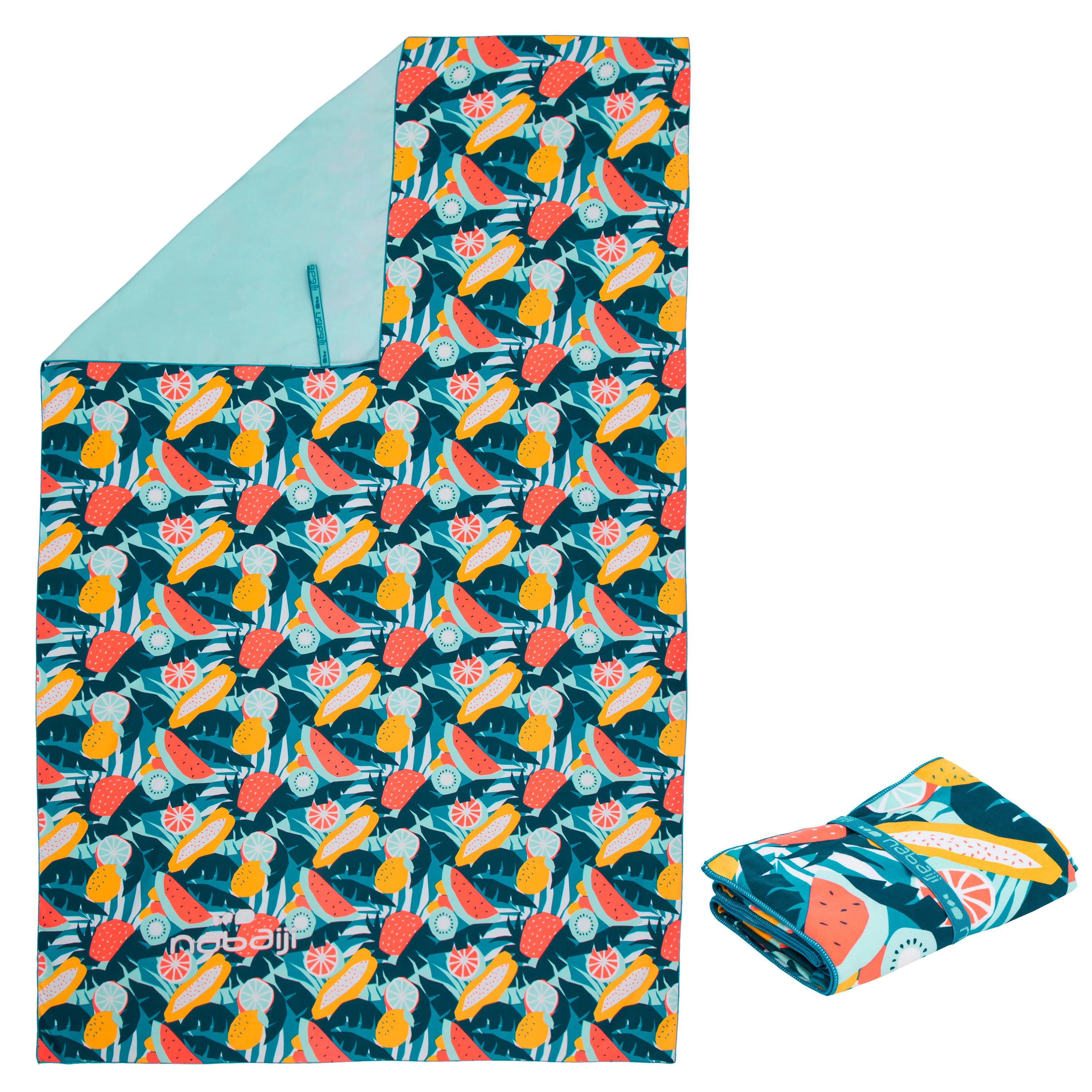 Compact Microfibre Towel XL 110 x 175 cm Print Decathlon