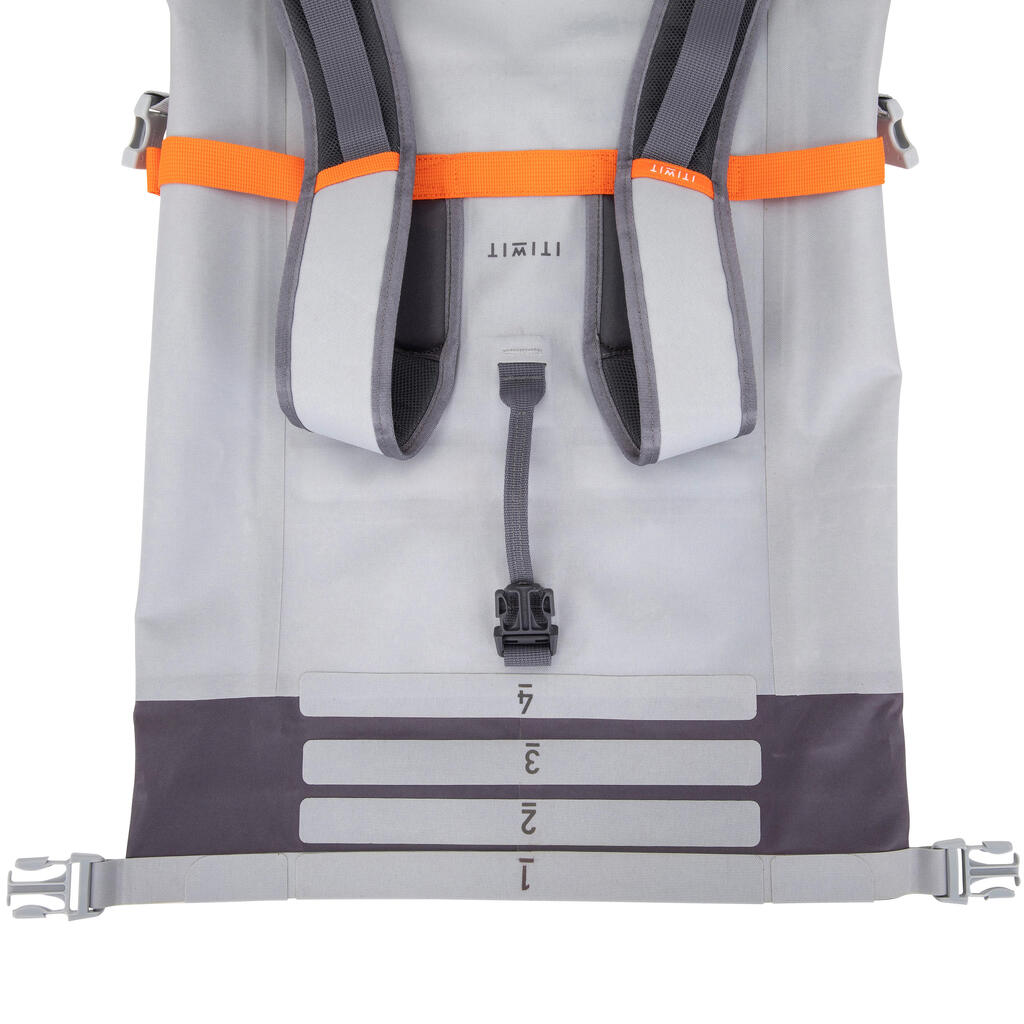 Sac a dos etanche 30l gris