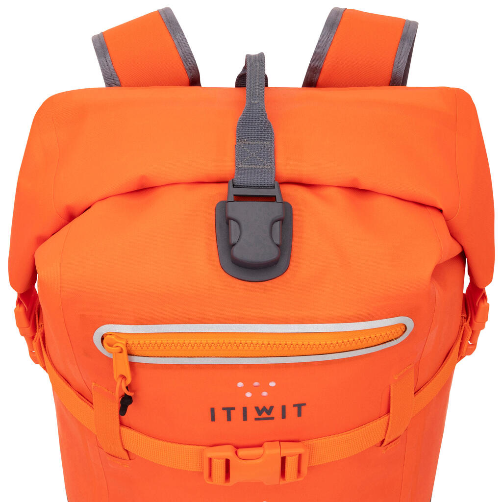 Wasserfester Rucksack 30 L orange