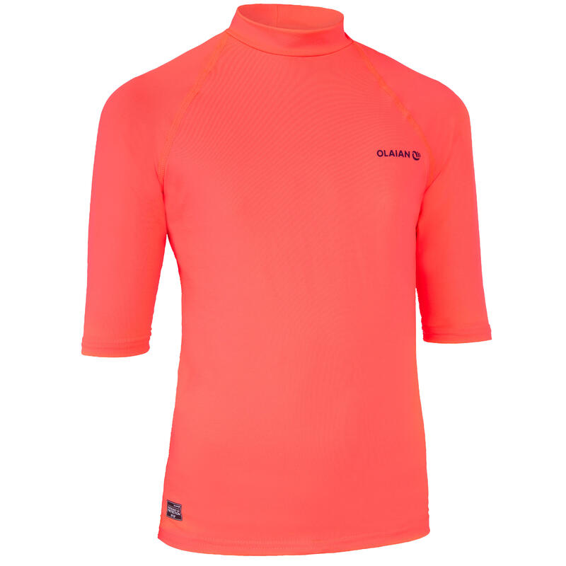 Camiseta Protección Solar Surf Niños Olaian Rosa