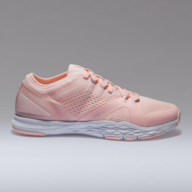 Fitnessschuhe 900 Fitness Cardio Damen rosa