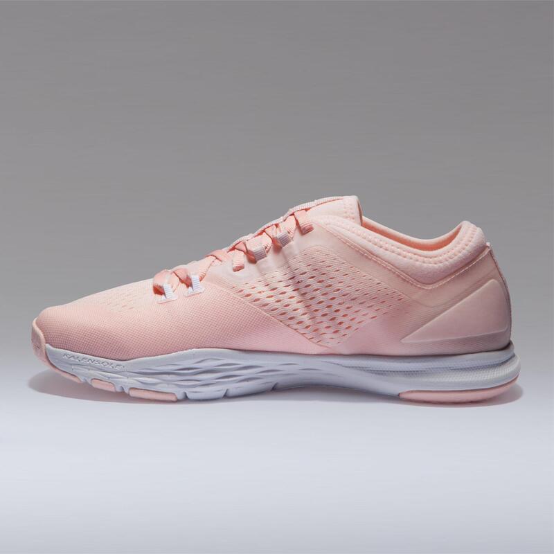 Fitnessschuhe 900 Fitness Cardio Damen rosa