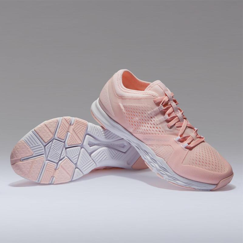 Fitnessschuhe 900 Fitness Cardio Damen rosa