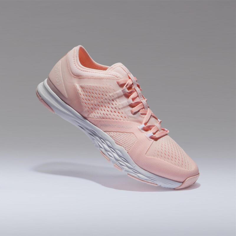 Fitnessschuhe 900 Fitness Cardio Damen rosa