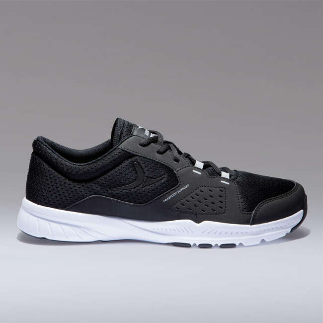 Scarpe uomo cardio 100 nere DOMYOS FITNESS CARDIO SHOES MAN Fitness