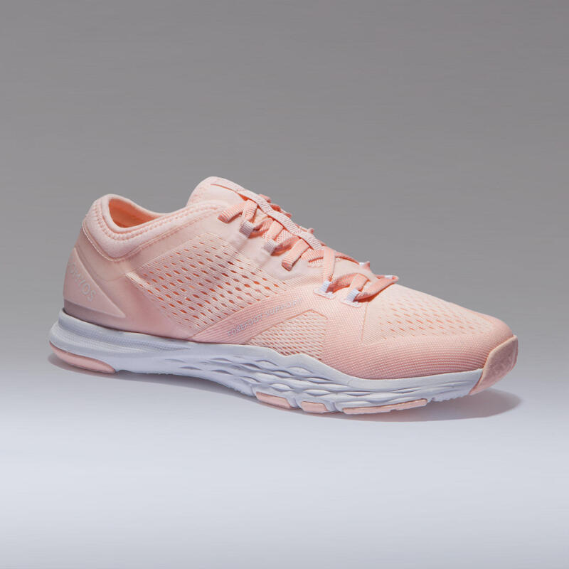 Fitnessschuhe 900 Fitness Cardio Damen rosa