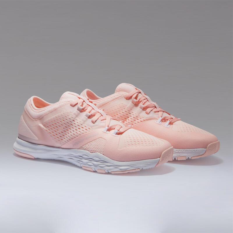 Fitnessschuhe 900 Fitness Cardio Damen rosa