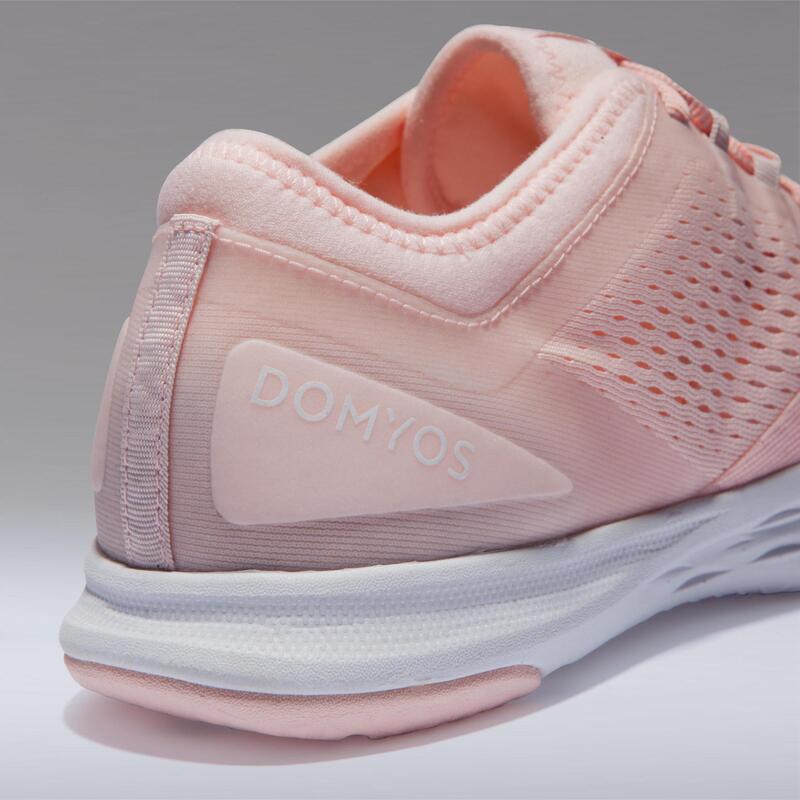 Fitnessschuhe 900 Fitness Cardio Damen rosa