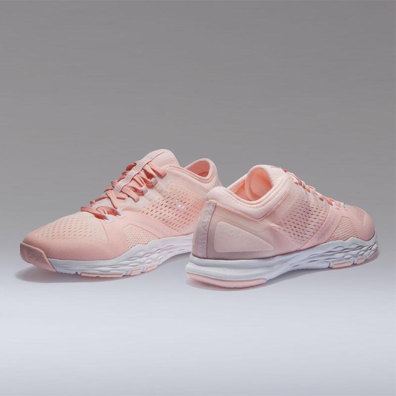 Zapatillas Fitness Domyos 900 Mujer Rosa Pastel