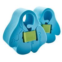 Brassards natation en mousse bleu avec sangle élastiquée pour enfant de 15-30kg