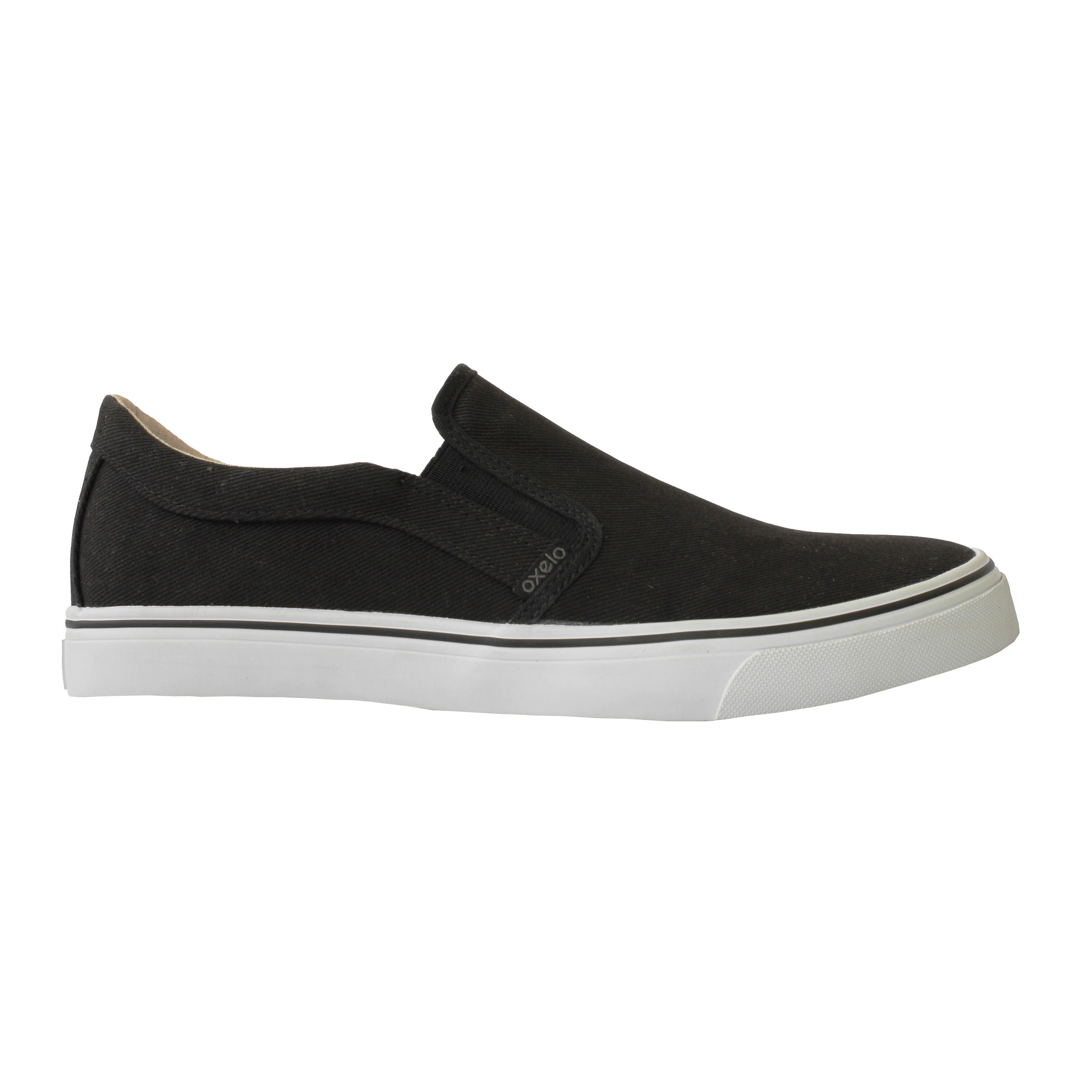 black canvas skate shoes