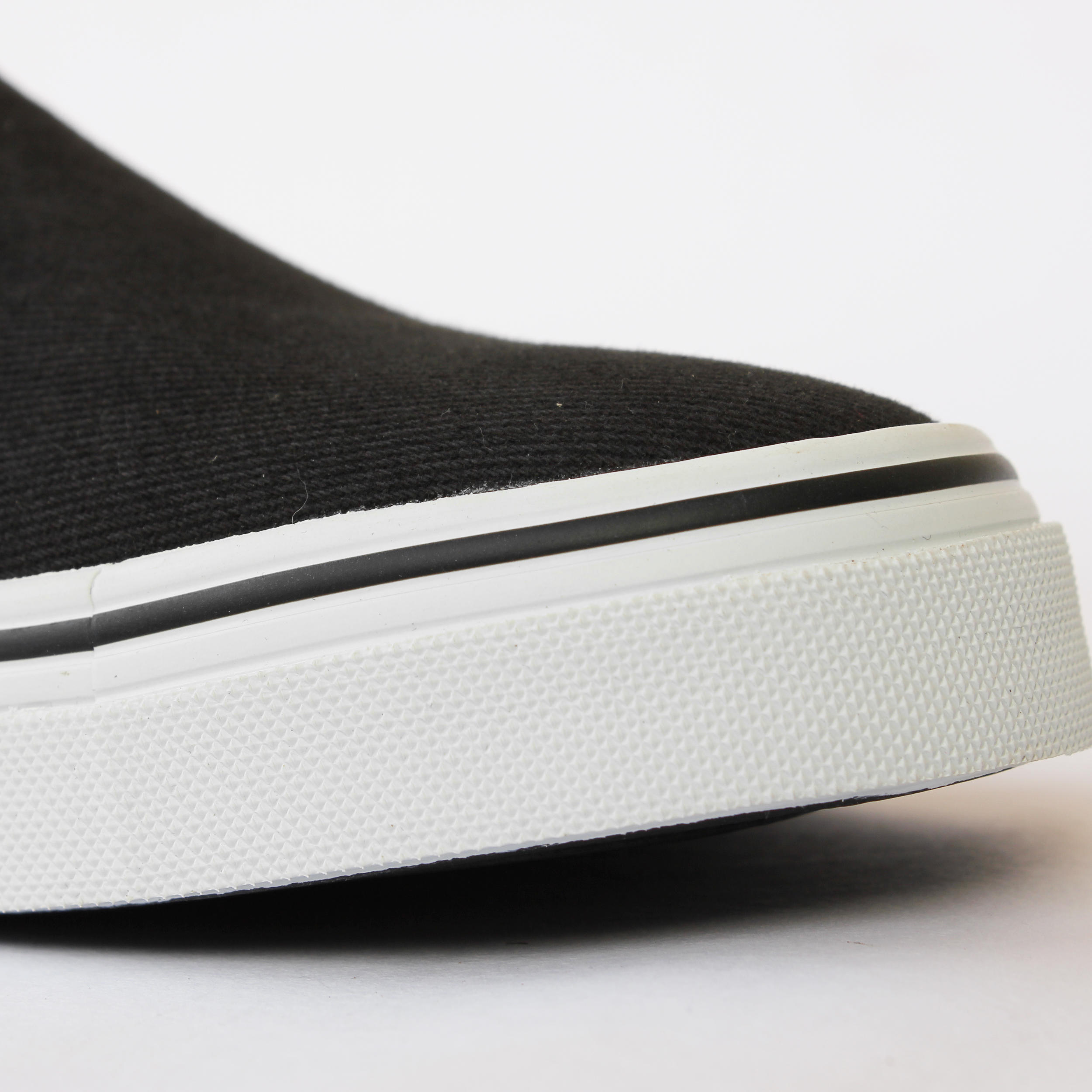 

Slipon Skateboarding Canvas Shoe - Black -  By OXELO | Decathlon