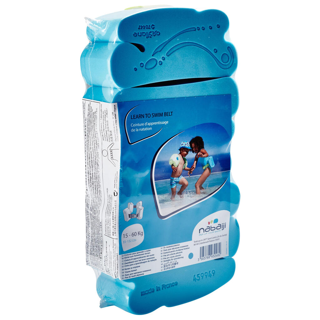 Detský plavecký pás 15-60 kg s penovými blokmi modrý 