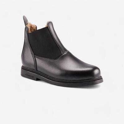 Warme jodhpurs voor kinderen 160 warm zwart