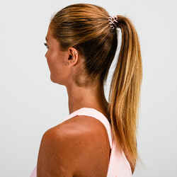 Fitness Hair Scrunchy 6-Pack - Pink/Transparent