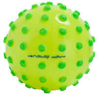 FUNNY BALL small pool ball yellow with green studs