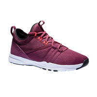 Chaussures de fitness 120 mid femme bordeaux