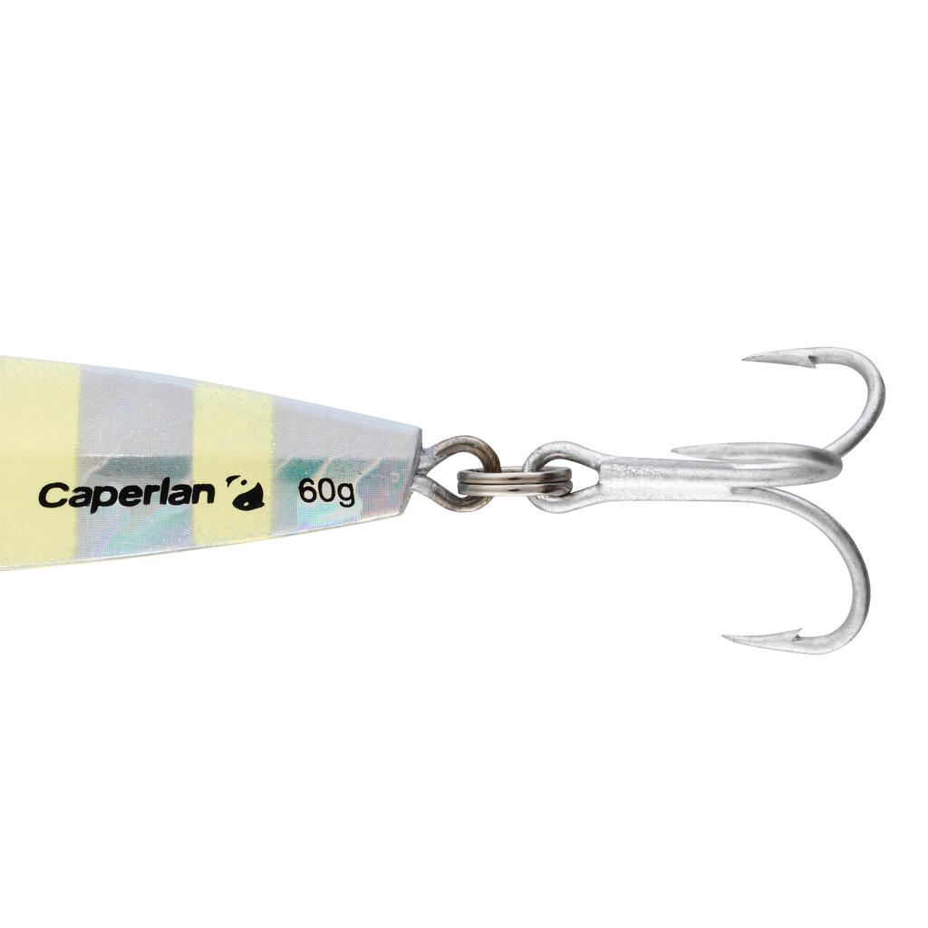 Lure fishing at sea CASTING JIG BIASTOS ASSIST 60 g - Phospho. white