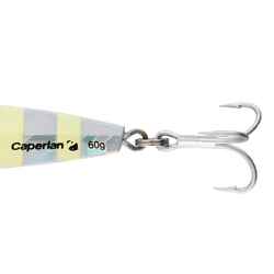 Lure fishing at sea CASTING JIG BIASTOS ASSIST 60 g - Phospho. white